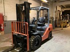 2020 Toyota 6000 Lb Solid Pneumatic Forklift With Fork Positioner  2 Stage Mast