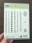 Stampin Up Stamp Set Of 9 Bohemian Borders Retired 2017 Collection
