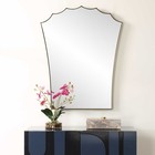 Uttermost 09972 Monarch Vanity Mirror Antique Brass Stainless Steel 24  X 31 