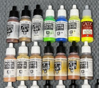 30 Vallejo Paints Variety Lot  used  Warhammer Wargaming Miniature Paints