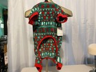 Festive Grreen   Red Tis The Season Doggie Christmas Sweater Night Shirt Sz L