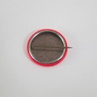 Girlwatcher Button Pin Fluorescent Pink Vintage Hippie Pinback 1966