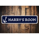 Anchor Sign  Personalized Kid s Room Sign  Nautical Sign  Custom Metal Sign