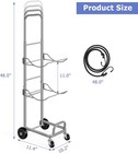 5 Gallon Water Jug Holder W wheels Heavy Duty 3-tier Water Bottle Organizer Cart