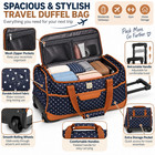 Rolling Duffel Bag With Wheels   Telescoping Handle Large Travel Luggage