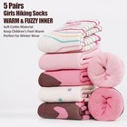 Girls Warm Socks  Kids Winter Socks For Toddler Girls  1 3-5t  1 Pink   5 Pairs