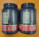 2 Tubs  Optimum Nutrition Whey Protein Strawberries cream 1 5lb Ea Exp 8 27 R3p7