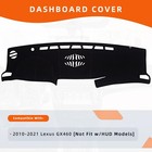 Keyoog Dashboard Cover Dash Mat 2021-2010 Lexus Gx Gx460  without Hud  Black