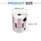 Aluminum Shaft Coupling 10mm To 10mm Spider Coupler L50mm X D40mm Connector