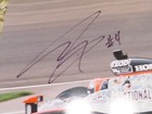 Signed Autographed 14 X 11 Photo Indy 500 Race Car   Driver Dan Wheldon  4