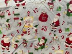 Pottery Barn Kids Christmas Santa Twin 100  Organic Cotton Blue Duvet Cover