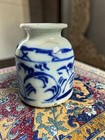Antique 19th Century Chinese Blue White Porcelain Vase Desk Jar Ink Pot 3   
