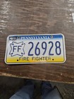 Pennsylvania Firefighter Specialty License Plate 12 05 Registration Pa