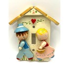 Irmi Vintage Wooden Light Switch Cover Nursery Baby Room Decor 1960s 4  X 5 