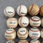 Lot Of 34 Rawlings Official League Baseballs Synthetic Leather Balls Assorted