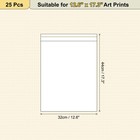 17 3 x 12 6  Acid-free Picture Sleeve  25pack Crystal Clear Sleeves Storage Bag