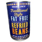 Trader Joe   s Mix  Two Cans Fat Free Refried Beans 16 Oz - 1 Habanero Hot Sauce 
