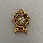 Vintage Fame Corday Clock Solid Perfume Compact