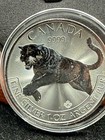 2016 Canada  5  9999 1oz 31g Fine Silver Tiger Privy Mark  Bullion Elizabeth