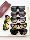 Gc Gg2270s Bold Aviator Sunglasses Dark Tortoise Frame Brown Lens 56-14-130