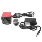 Industrial Microscope Camera Output Zoom C-mount Lens Bnc Vga Av Tv Red