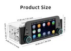 Single Din Car Radio Stereo Mp5 Player Bt Mirror Link For Carplay Android Auto