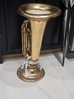 Rare Vintage Tuba Umbrella Stand By Department 55 Man Cave Novelty Music Theme 