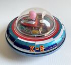 Vintage Taiwan Tin Space Ship Ufo Battery Operated Toy X-5 Tested Read