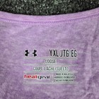 Under Armour Tank Top Girls Xl Purple Loose Fit Heatgear Gym Workout Running