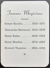 Will Rock Throw-out Card  Magician  Magic  Illusionist  Vintage  Thurston  Luck