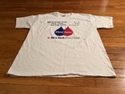 Vintage New York Blood Center 6 Train Subway Shirt Men   s Xl White Y2k