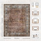 8x10 Area Rugs For Living Room - Washable Vintage Retro Large Rug  Soft Ultra   