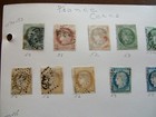 France Second Album Page Of Collection 34 Different Stamps  1870-1877  Scv  502
