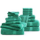 16 Pc Bath Towels - 100  Cotton Towels For Bathroom  Premium Quality Hotel To   