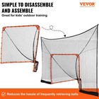 Hockey And Lacrosse Goal Backstop With Extended Coverage  12  X 9  Lacrosse Net