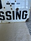 Vintage Private Property No Trespassing Heavy Enamel Porcelain  Sign
