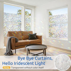 Window Privacy Film Stained Glass Rainbow 3d Prism Decorative Iridescent Window