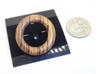 Vintage Mid-century Modern Style Smooth Wood Brooch     Se98