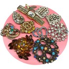 Vintage Broken Rhinestone Brooch Costume Jewelry Lot Upcycle Repair Art Brooches