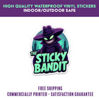 Q Blue Honey Badger 6 Inch Sticker Gun Vinyl Decal Waterproof Outdoor Safe