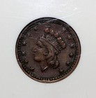 United States 1864 Civil War Copper Token Union For Ever Ngc Au55