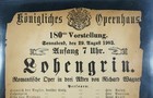 Rare 1903 Opera Handbill Of The Richard Wagner Opera Lohengrin