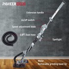 Drywall Sander 710w Electric Motor Sander 6 6ft Dust Hose Speed 800-1700rpm Led