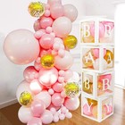 82 Pcs Baby Shower Decorations For Girl - Jumbo Baby Boxes With Letters 4x Ba   