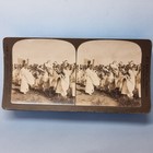 Tokio Stereoview 3d C1900 Real Photo Japan Hitachi Maru War Disaster Funeral