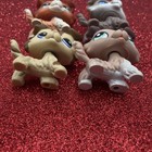 Hasbro Lps Littlest Pet Shop Lot 4 Collie Dogs Sticker Eye  67  1330  1542  2210