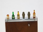 Vintage 1930s Harris Dunn Mini Wonder Bar Art Deco Cocktail Picks Holder Set