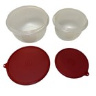 Vintage Tupperware Mixing Bowl Set Nos W lids Bag   Paperwork 270-5 271-10 Nos