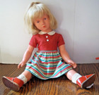 Celluloid Jointed Turtle Doll Model Kathe Kruse Germany 18  T46