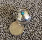 Sterling Silver Miniature Teapot Wkw Navajo Turquoise